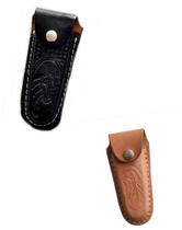 Bainha Canivete Couro Cavalo Costurada A Mão