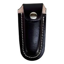 Bainha Capa Para Canivete em Couro Legitimo Lisa - Pequena Lançamento P/ Camping Cavalgada Básico