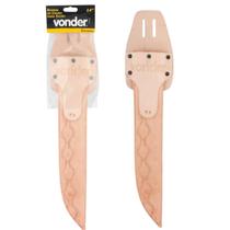 Bainha De Couro Para Lâmina 14 Polegadas Fixa Para Facão Em Sola Natural Vonder Excelente Original.