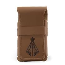Bainha Nossa Senhora Porta Celular Rústica 100% Couro Country Presa No Cinto Bainha Nossa Senhora Porta Celular Rústica 100% Couro Country Presa No Cinto
