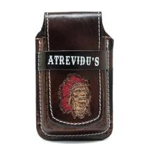 Bainha Porta Celular em Couro Legítimo Universal Índio Kocar Linha Premium Bainha Porta Celular em Couro Legítimo Universal Índio Kocar Linha Premium
