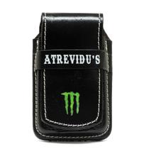 Bainha Porta Celular Monster Universal em Couro Legítimo Atrevidu's Country Rústica Bainha Porta Celular Monster Universal em Couro Legítimo Atrevidu's Country Rústica