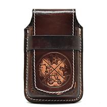 Bainha Porta Celular Rústica Universal Em Couro Atrevidus