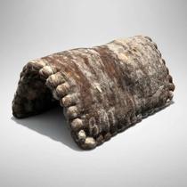 Baixeiro Manta Escuro Ambos Lados Lã Natural Para Cavalo