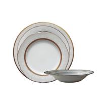 Baixela em porcelana Noritake Brunswick Gold 18 peças