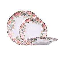 Baixela em porcelana Royal Bone Tropical Paradise 18 peças - Royal Bone China