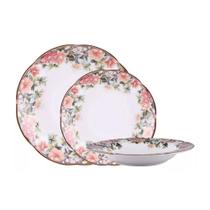 Baixela em porcelana Royal Bone Tropical Paradise 18 peças - Royal Bone China