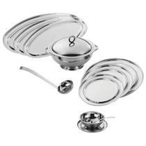 Baixela Valenza Inox 10 Peças Riva Baixela Valenza Inox 10 Peças Riva