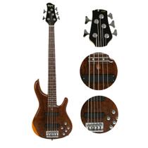 Baixo Ativo 5 Cordas Tagima Millenium Imbuia 5 Nt Natural