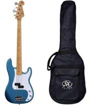 Baixo Azul Lpb Sx Spb57 Precision Bass 4 Cordas com Bag