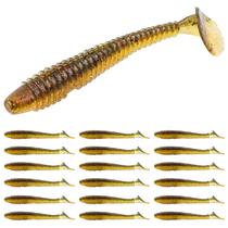 Baixo de plástico macio Lure Baits Runcl Swimbaits Paddle 10/20/30/40 unidades