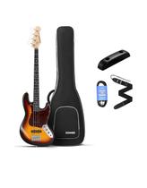 Baixo Elétrico Donner Dpb510 Pb 4 Cordas Sunburst e Bege Com Bag