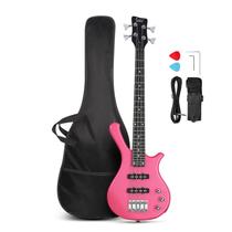 Baixo Elétrico GLARRY 4 Cordas - 91cm com Kit para Iniciantes