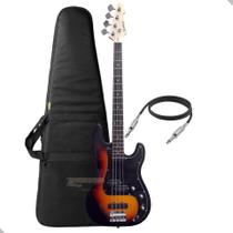 Baixo GPJ-100 Maple 1xJB + 1xPB Hard wood 20 trastes - Waldman