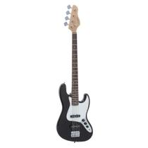 Baixo Jazz Bass Preto Escudo Branco Giannini BK/WH GB-100