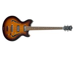 Baixo tagima ekosonic bass semi acustico escala escura sunburt c/ case