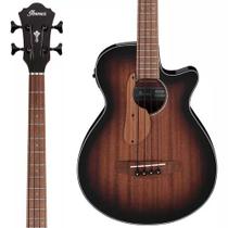 Baixolao ibanez eletroacustico 4 cordas aegb24emhs