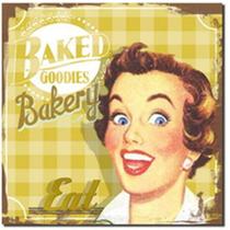 Baked goodies - quadro retrô