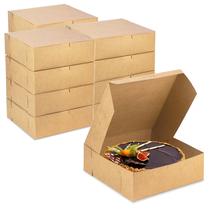 Bakery Boxes Fit Meal Prep Kraft, pacote com 25, 23x23x8cm, marrom