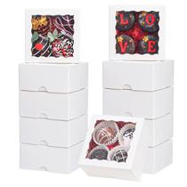 Bakery Boxes JCXGRVC Chocolate Truffle 10x10x5cm, pacote com 100