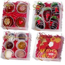 Bakery Boxes JCXGRVC Full Clear Cookies, pacote com 25, 12,7 x 12,7 x 5 cm