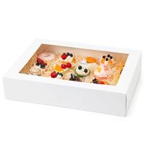 Bakery Boxes Moretoes, 10 peças de bolo de meia folha, 19 x 14 x 10 cm com janela