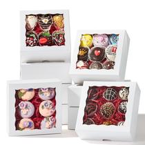 Bakery Boxes SLShepack 20 unidades brancas com janela 15,24 x 15,24 x 6,2 cm