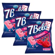 Bala 7 Belo framboesa 500g - 3 Pacotes