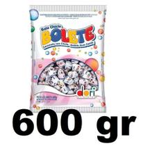 Bala Bolete Chiclete Tutti Frutti Saco De 600g - 120 Unidades