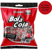 Bala Bolinha Cola Florestal Kit Com 6 Unidades 122G Bala Bolinha Cola Florestal Kit Com 6 Unidades 122G