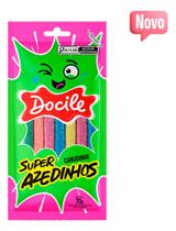 Bala Canudinho Super Azedinhos 70g Colorida Docile