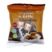 Bala Caramelo Diet Leite com Chocolate Hué 100g