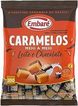 Bala Caramelo Embare Leite e Chocolate 660g.