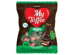Bala Caramelo My Toffee Chocolate Recheio Menta 500g Bala Caramelo My Toffee Chocolate Recheio Menta 500g