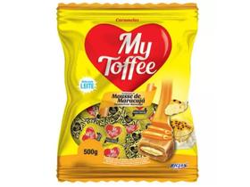 Bala Caramelo My Toffee Leite Recheio Maracujá 500g