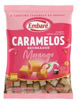 Bala Caramelo Recheado Morango Sem Glúten Embaré 660g Bala Caramelo Recheado Morango Sem Glúten Embaré 660g