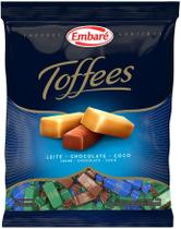 Bala Caramelo Toffees Leite, Chocolate E Coco Embaré 600g
