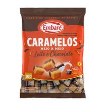 Bala Caramelos meio a meio leite e chocolate 660g Embaré