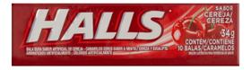 Bala Cereja Eucalipto Halls 10 Unidades 34g Bala Cereja Eucalipto Halls 10 Unidades 34g