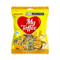 Bala de caramelo my toffee leite com recheio maracuja 90g