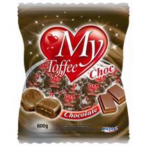 Bala de Caramelo My Toffee Sabor Chocolate com Recheio de Chocolate Pct/ 600g - Riclan