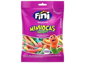 Bala de Gelatina Fini Minhocas Azedinhas - 90g Pacote
