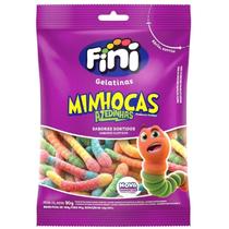 Bala de Gelatina Fini Minhocas Citricas 90g