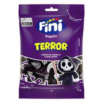 Bala de Gelatina Fini Terror Sabor Amoras e Capim Limão 80g Bala de Gelatina Fini Terror Sabor Amoras e Capim Limão 80g