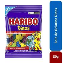 Bala de Gelatina Frutas Dinos 80g - Haribo Bala de Gelatina Frutas Dinos 80g - Haribo