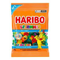 Bala de Gelatina Haribo 80g Letrinhas