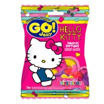 Bala de Gelatina Hello Kitty Go Jelly Sabores Sortidos em Formatos Divertidos 70g