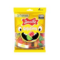 Bala de Gelatina Mix de Frutas Naturais Docile - 70g