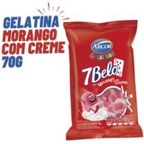 Bala de Gelatina Morango com Creme 70g - Arcor