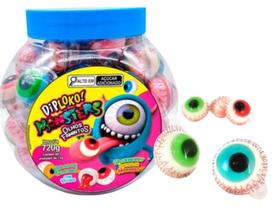 Bala de Gelatina Olhos Famintos Pote C/ 60 unid 720g